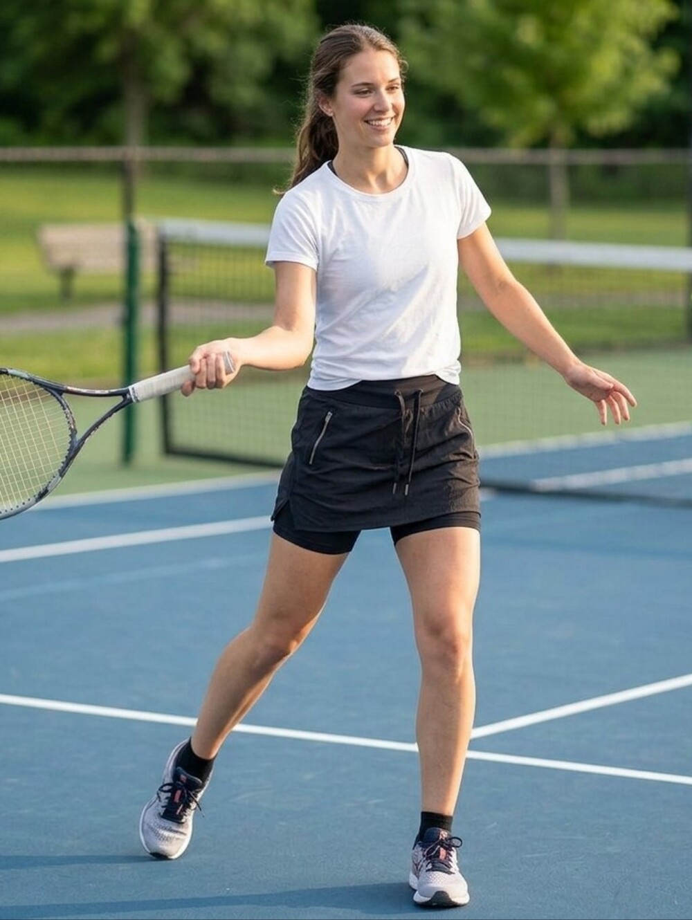 Athleta Women Skirt with Built-in Shorts Medium Tennes Skirt Athletic Size 10